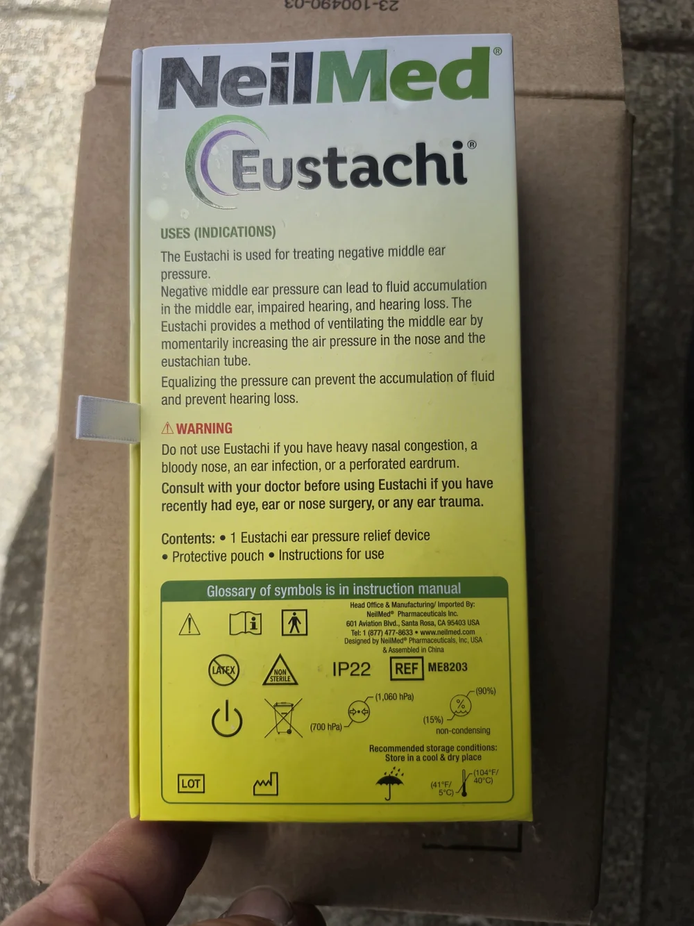 Eustachi Nasal Regulator - White and Blue
